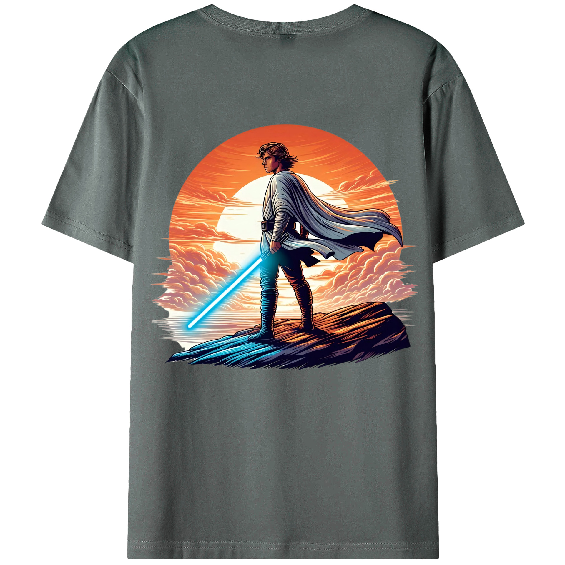 （画像用） スター・ウォーズ Star Wars 綿100％ メンズ半袖Tシャツ（バックプリント） 通気性